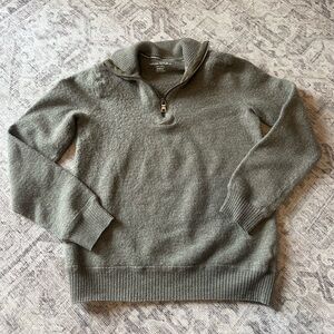 Banana Republic Men's Zip-Up Sweater in Olive